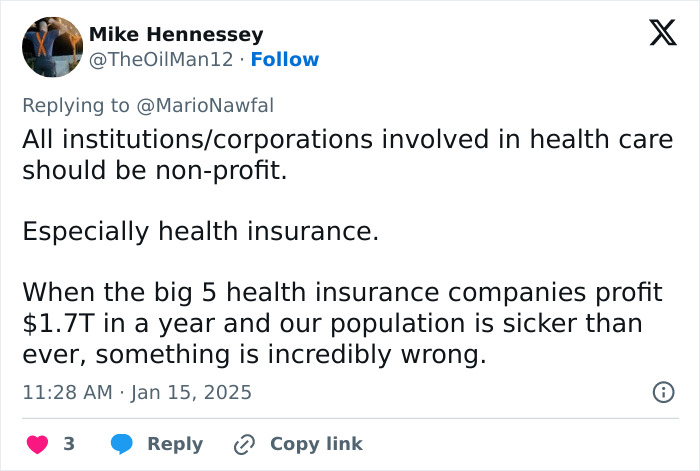 Tweet discussing non-profit healthcare amid Prospect Medical's $400M debt. Tweet discussing non-profit healthcare amid Prospect Medical's $400M debt.