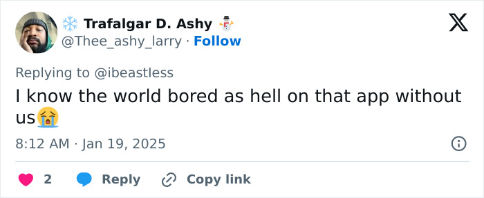 TikTok user's reaction to US ban, expressing boredom without the app, shared in a tweet. TikTok user's reaction to US ban, expressing boredom without the app, shared in a tweet.