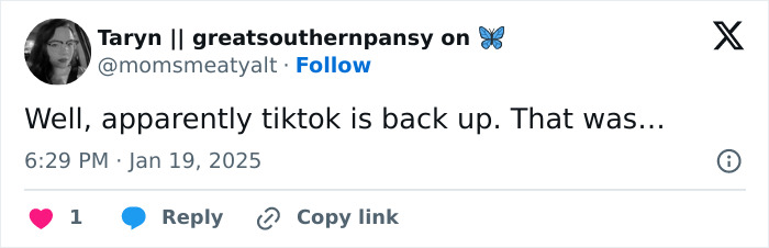 "Hasn’t Even Been A Day": People In Disbelief As TikTok Is Back Online "Hasn’t Even Been A Day": People In Disbelief As TikTok Is Back Online