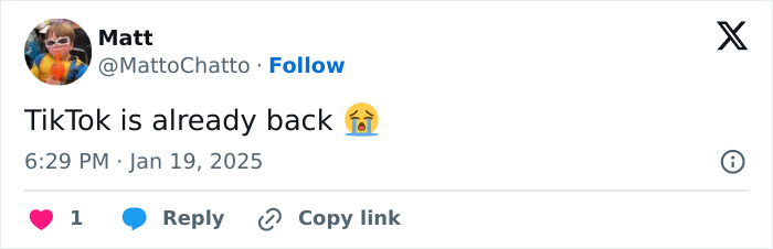 "Hasn’t Even Been A Day": People In Disbelief As TikTok Is Back Online "Hasn’t Even Been A Day": People In Disbelief As TikTok Is Back Online