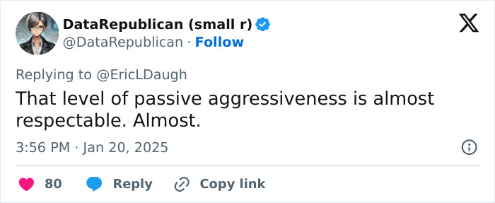 Tweet screenshot expressing passive aggressiveness in response to a senator wearing gym shorts. Tweet screenshot expressing passive aggressiveness in response to a senator wearing gym shorts.