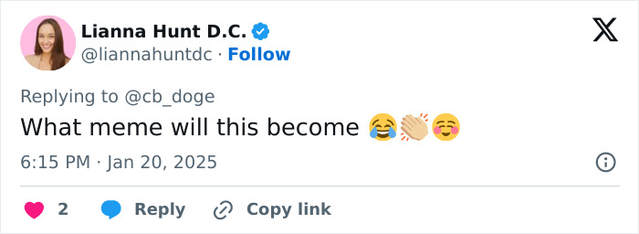 Tweet reacting to Elon Musk's Mars mention at a presidential inauguration, wondering about its potential meme status. Tweet reacting to Elon Musk's Mars mention at a presidential inauguration, wondering about its potential meme status.