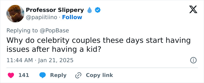 Tweet questioning celebrity couples, linked to Bieber divorce rumors. Tweet questioning celebrity couples, linked to Bieber divorce rumors.