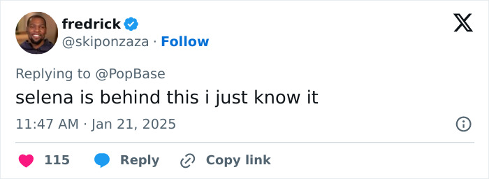 Tweet speculates about Justin Bieber's rumored divorce, referencing Selena. Tweet speculates about Justin Bieber's rumored divorce, referencing Selena.