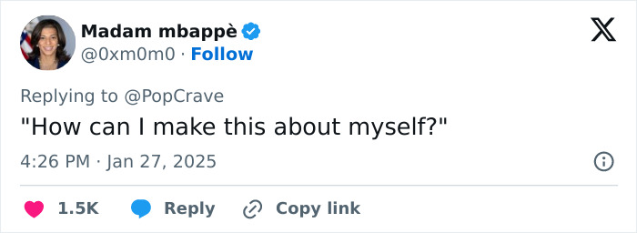 Tweet questioning intentions in response to Selena Gomez's post about herself crying. Tweet questioning intentions in response to Selena Gomez's post about herself crying.