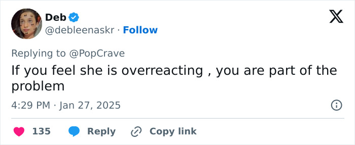 Tweet responding to Selena Gomez criticism for posting emotional content about children. Tweet responding to Selena Gomez criticism for posting emotional content about children.
