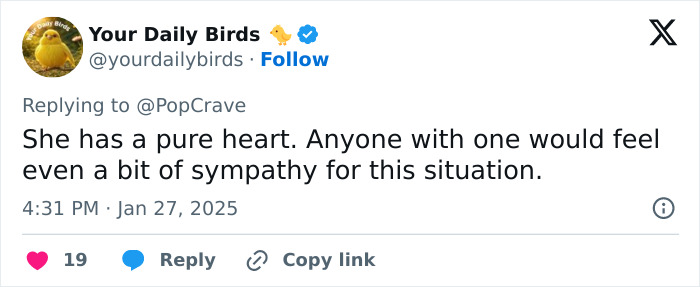 Tweet about Selena Gomez showing sympathy and support amidst controversy, highlighting her caring nature. Tweet about Selena Gomez showing sympathy and support amidst controversy, highlighting her caring nature.