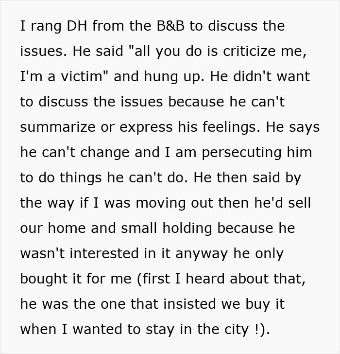 Text detailing a conversation about issues in a neurodivergent marriage. Text detailing a conversation about issues in a neurodivergent marriage.