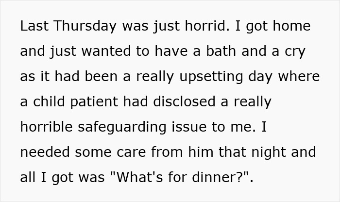 Text about a woman reflecting on her relationship after a difficult day, with her boyfriend being unsupportive. Text about a woman reflecting on her relationship after a difficult day, with her boyfriend being unsupportive.