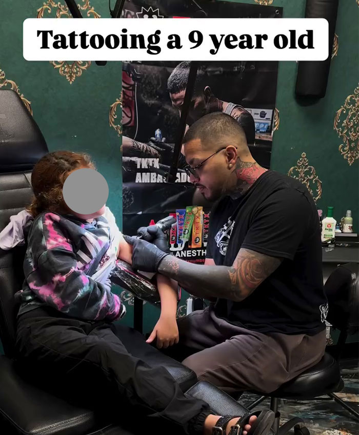 “Shame”: 9-Year-Old Girl Walks Out With American Flag Tattoo, Artist Faces Backlash “Shame”: 9-Year-Old Girl Walks Out With American Flag Tattoo, Artist Faces Backlash