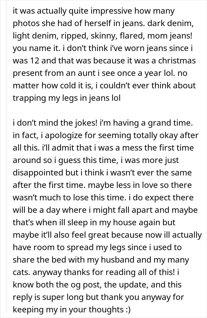 Text about online jokes regarding stains in woman's home, hinting at personal insights and reflections. Text about online jokes regarding stains in woman's home, hinting at personal insights and reflections.