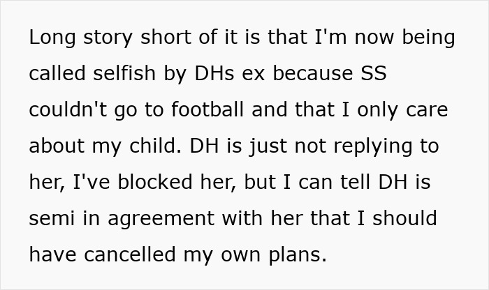 “Selfish Or Not?”: Woman Refuses To Cancel Her Plans To Help Husband’s Ex Take Care Of Her Son “Selfish Or Not?”: Woman Refuses To Cancel Her Plans To Help Husband’s Ex Take Care Of Her Son