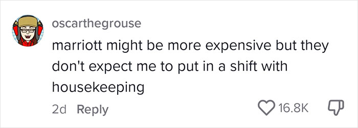 Comment criticizing Airbnb guests taking out trash, comparing it to hotel services. Comment criticizing Airbnb guests taking out trash, comparing it to hotel services.