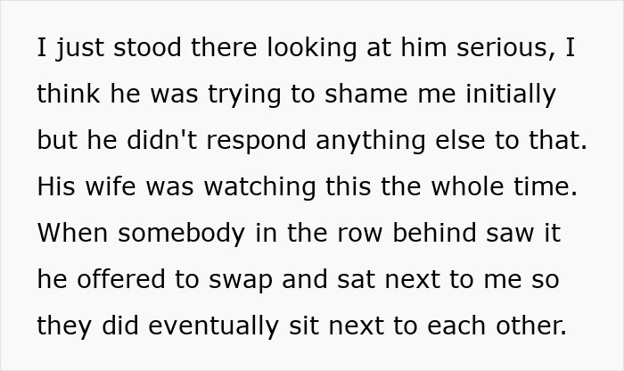 “Behave Yourself”: Man Teaches Dad Manners After He Tried To Sit Next To His Kid “Behave Yourself”: Man Teaches Dad Manners After He Tried To Sit Next To His Kid