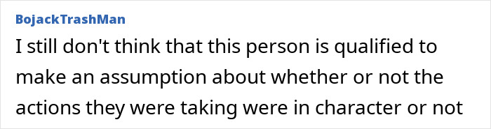 A comment by BojackTrashMan discussing opinions on intimacy coordination. A comment by BojackTrashMan discussing opinions on intimacy coordination.