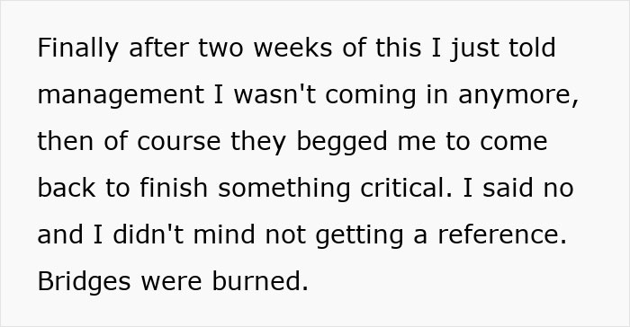 “Bridges Were Burned”: Company Gets Much-Deserved Karma After Treating Ex-Employee Like Garbage “Bridges Were Burned”: Company Gets Much-Deserved Karma After Treating Ex-Employee Like Garbage