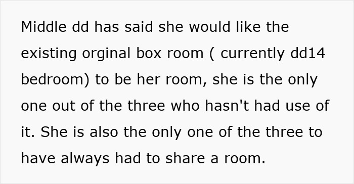 Text discussing family home's room allocation and squatter rights. Text discussing family home's room allocation and squatter rights.