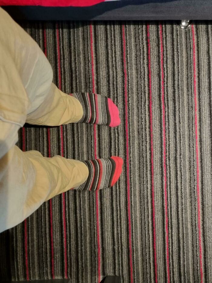 Just Looked Down At The Floor In My Hotel Room
