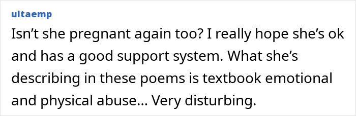 Comment expressing concern over Megan Fox's poetry and well-being. Comment expressing concern over Megan Fox's poetry and well-being.