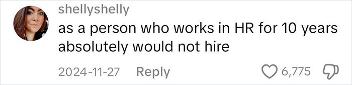 Comment from HR professional on employment and mental health, expressing reluctance to hire. Comment from HR professional on employment and mental health, expressing reluctance to hire.