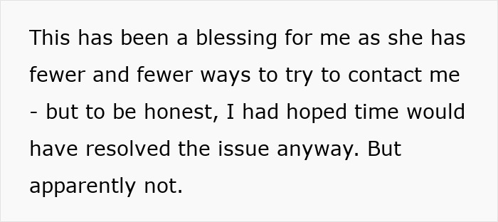 Text from a woman about an ex-friend tracking her acquaintances over 7 years. Text from a woman about an ex-friend tracking her acquaintances over 7 years.