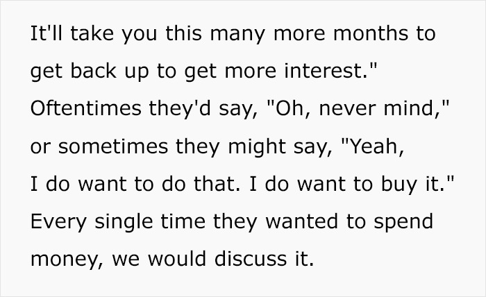 Quote about discussing money decisions with children, emphasizing financial communication over paying for chores. Quote about discussing money decisions with children, emphasizing financial communication over paying for chores.