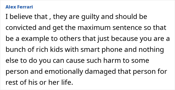 Text criticizing college students' actions in kidnapping soldier, highlighting emotional damage and call for conviction. Text criticizing college students' actions in kidnapping soldier, highlighting emotional damage and call for conviction.