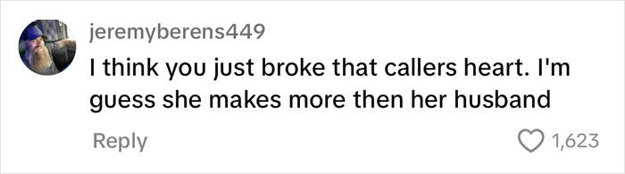 Comment discussing married couples combining incomes, suggesting disparity in earnings between partners. Comment discussing married couples combining incomes, suggesting disparity in earnings between partners.