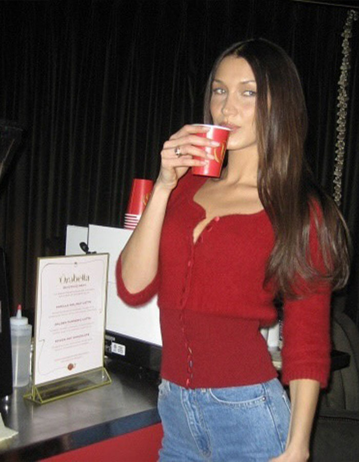 Bella Hadid's Tiny Red String Bikini In Snow Is Raising The Temperature Bella Hadid's Tiny Red String Bikini In Snow Is Raising The Temperature