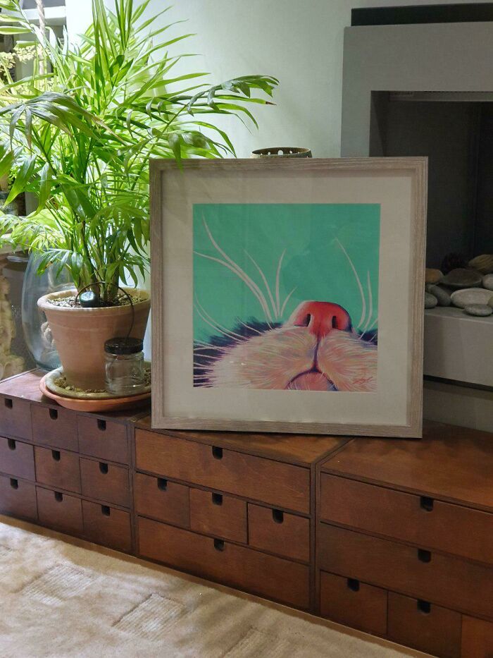 Artist Creates "Boop" Painting Of A Cat's Nose And Finds The Cat’s Owner By Pure Chance Artist Creates "Boop" Painting Of A Cat's Nose And Finds The Cat’s Owner By Pure Chance