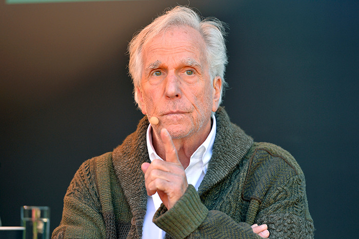 Henry Winkler in a thoughtful pose during a public appearance. Henry Winkler in a thoughtful pose during a public appearance.