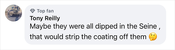Comment by Tony Reilly joking about Paris Olympic athletes returning medals, mentioning the Seine River. Comment by Tony Reilly joking about Paris Olympic athletes returning medals, mentioning the Seine River.