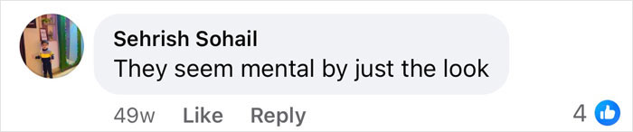 A Facebook comment discussing a family tied to alleged torture and malnourishment of a bride. A Facebook comment discussing a family tied to alleged torture and malnourishment of a bride.