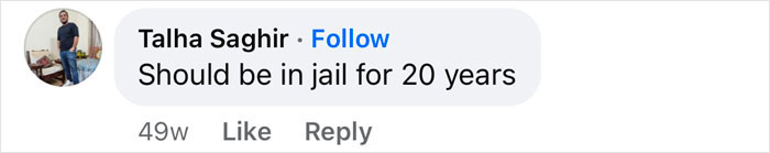 Comment about punishment for family accused of bride's malnourishment, suggesting a 20-year jail term. Comment about punishment for family accused of bride's malnourishment, suggesting a 20-year jail term.