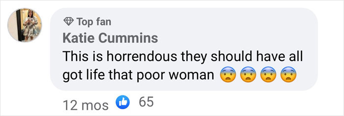 Facebook comment expressing outrage over malnourished bride case. Facebook comment expressing outrage over malnourished bride case.