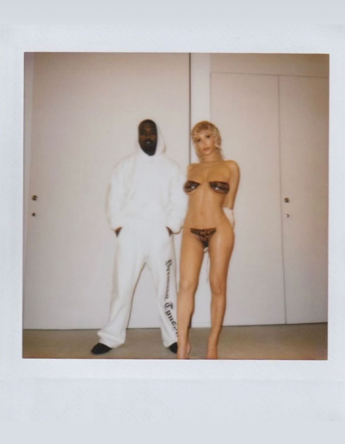 Bianca Censori's Glitter Tights And Kanye's Rare Smile Go Viral After New Year Photo Dump Bianca Censori's Glitter Tights And Kanye's Rare Smile Go Viral After New Year Photo Dump