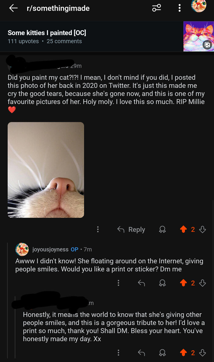 Artist Creates "Boop" Painting Of A Cat's Nose And Finds The Cat’s Owner By Pure Chance Artist Creates "Boop" Painting Of A Cat's Nose And Finds The Cat’s Owner By Pure Chance