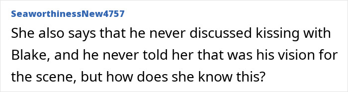 "Comment discussing intimacy coordinator concerns after Justin Baldoni's 'It Ends With Us' footage release. "Comment discussing intimacy coordinator concerns after Justin Baldoni's 'It Ends With Us' footage release.