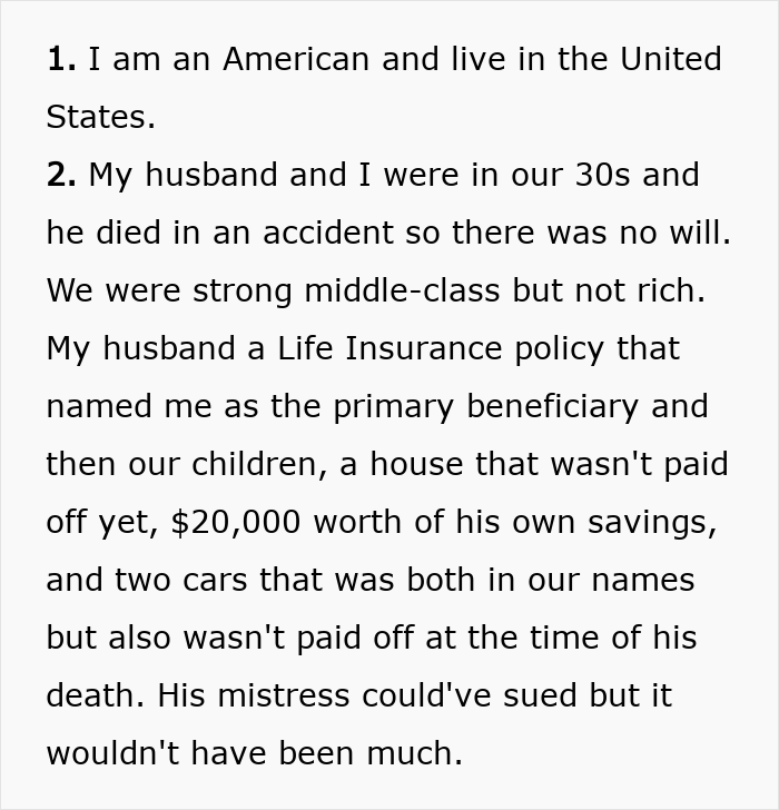 Woman Refuses To Help Husband’s Mistress And Affair Child: “I Didn’t Care” Woman Refuses To Help Husband’s Mistress And Affair Child: “I Didn’t Care”