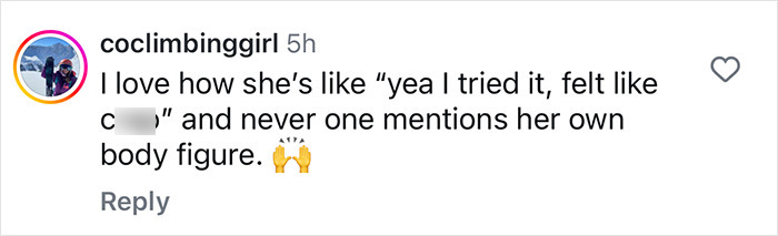 Instagram comment referencing Amy Schumer's Ozempic experience, highlighting her honesty and body positivity. Instagram comment referencing Amy Schumer's Ozempic experience, highlighting her honesty and body positivity.