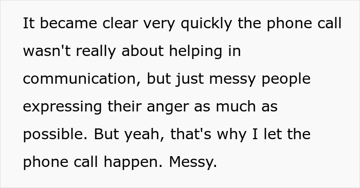 Text discussing a phone call revealing messy people expressing anger, highlighting communication issues. Text discussing a phone call revealing messy people expressing anger, highlighting communication issues.