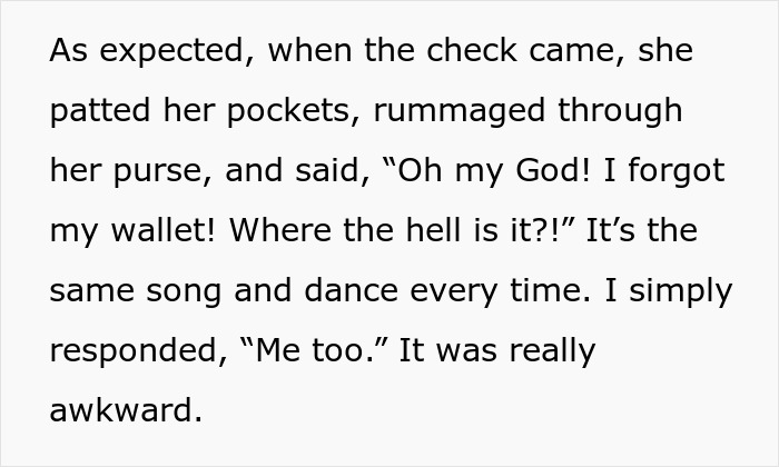 Woman Gives Her Freeloader Friend A Taste Of Her Own Medicine, Dinner Gets Awkward Woman Gives Her Freeloader Friend A Taste Of Her Own Medicine, Dinner Gets Awkward