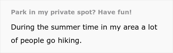 Cheeky Guy Blocks In Tourists Who Use His Private Driveway, Pretends He's On A "Business Trip" Cheeky Guy Blocks In Tourists Who Use His Private Driveway, Pretends He's On A "Business Trip"