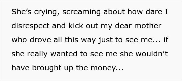 Text describing a scene involving an emotional conflict over inheritance demands between a mother and child. Text describing a scene involving an emotional conflict over inheritance demands between a mother and child.