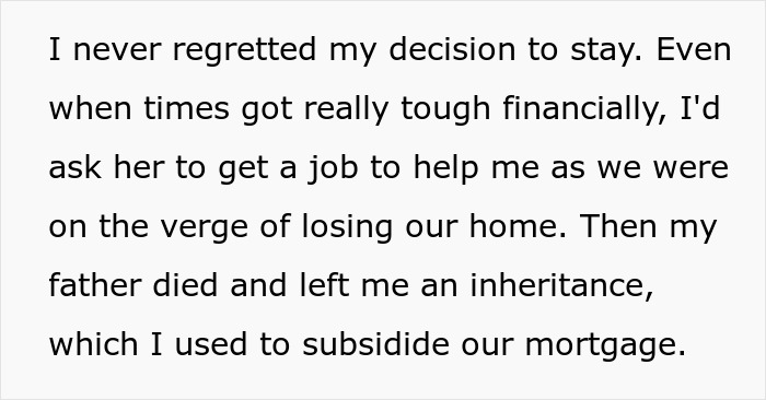 Man Considers Divorce When Wife Refuses To Share Her Inheritance After Relying On Him For 22 Years Man Considers Divorce When Wife Refuses To Share Her Inheritance After Relying On Him For 22 Years