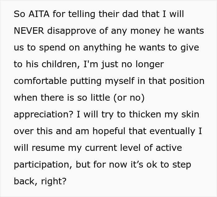 Woman Devastated After Adult Step-Kids Ruin Her Joy Of Gift-Giving, Decides To Step Away Woman Devastated After Adult Step-Kids Ruin Her Joy Of Gift-Giving, Decides To Step Away