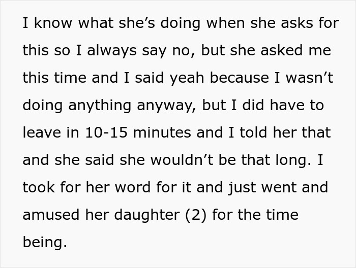 “AITA For ‘Abandoning’ My Niece Because My Sister Wouldn’t Come And Get Her?” “AITA For ‘Abandoning’ My Niece Because My Sister Wouldn’t Come And Get Her?”