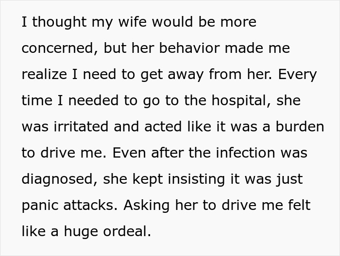 “I Want To Divorce Her”: Man Feels Abandoned After Wife Dismissed His Serious Symptoms “I Want To Divorce Her”: Man Feels Abandoned After Wife Dismissed His Serious Symptoms