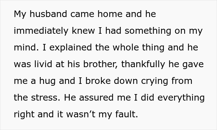 Text about a husband upset with his brother during wedding dress shopping drama. Text about a husband upset with his brother during wedding dress shopping drama.