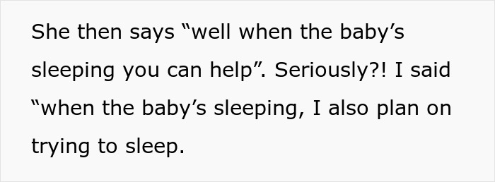 Quote discussing mom guilt about helping with a wedding shortly after delivery. Quote discussing mom guilt about helping with a wedding shortly after delivery.